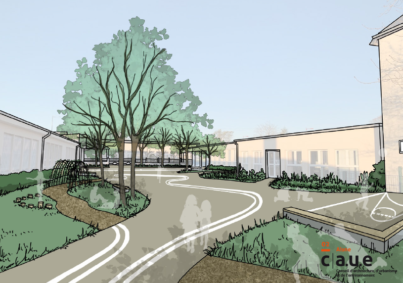 Vegetalisation de cours d'ecoles - Image 1